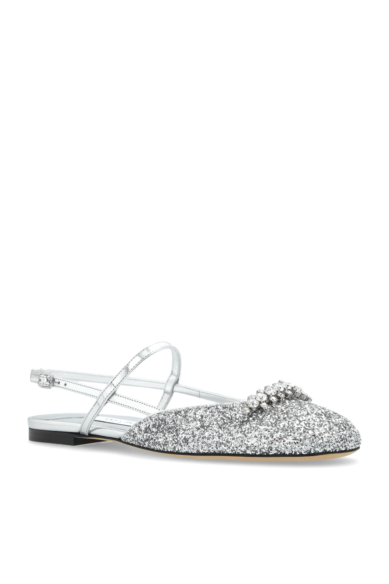 フラットシューズ Jimmy Choo FW25 Sandals (BELINDA SB FLAT JDPSILVER SILVER) Silver 